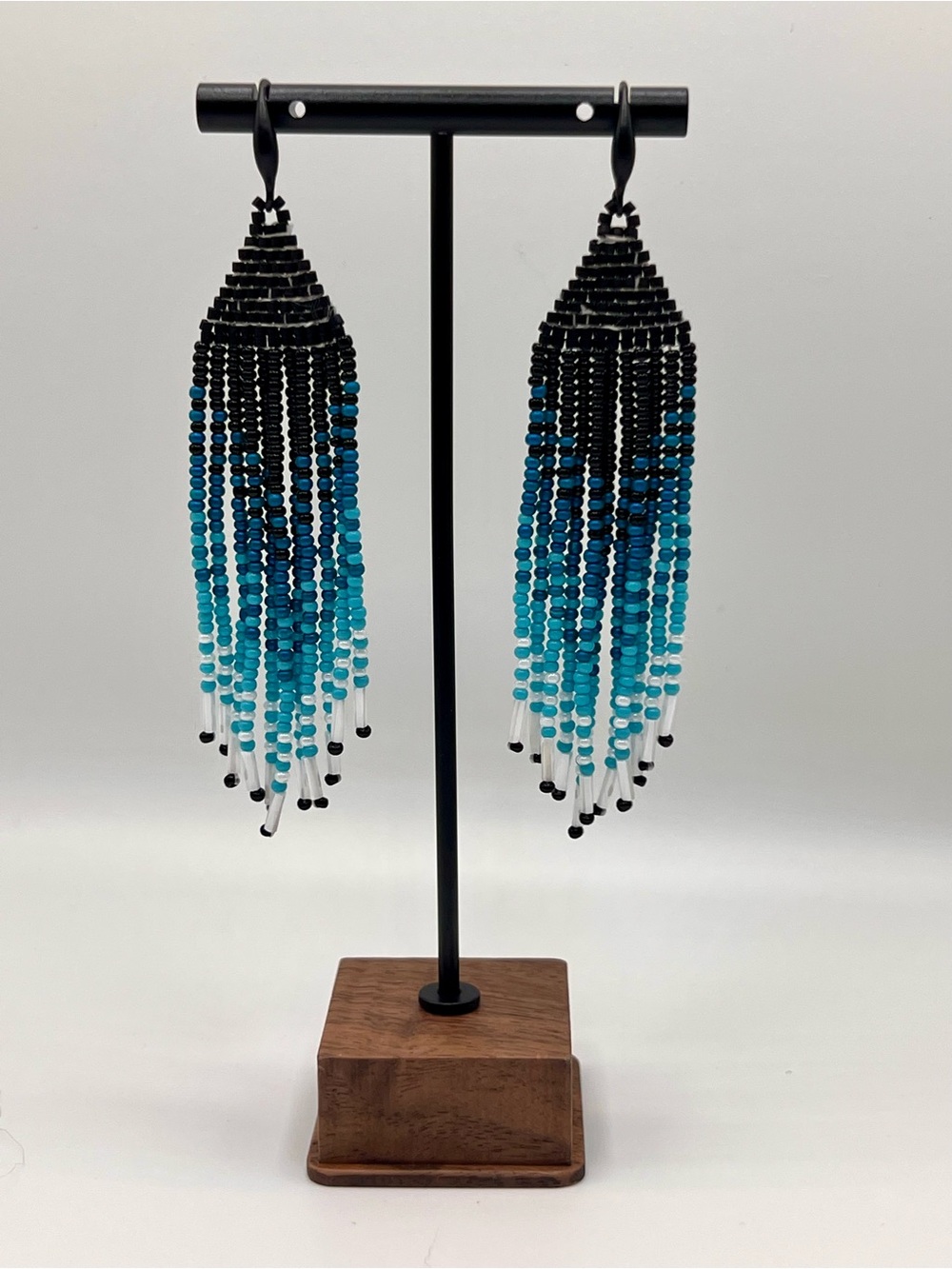 Brick Stitch Fringe Earrings